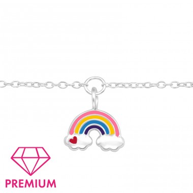 Rainbow - Premium* - 925 Sterling Silver Bracelets For Kids A4S43723