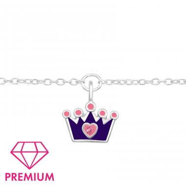 Crown - Premium* - 925 Sterling Silver Bracelets For Kids A4S43724