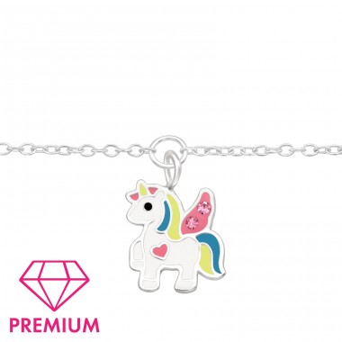 Unicorn - Premium - 925 Sterling Silver Bracelets For Kids A4S44095