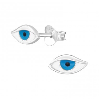 Evil Eye - 925er Silber Ohrstecker mit Emaillefarben A4S47946