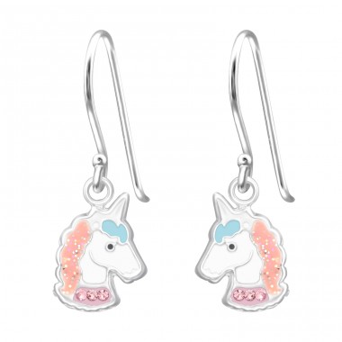 Unicorn - 925 Sterling Silver Earrings for Children A4S33752