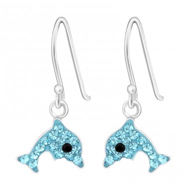 Dolphin - 925 Sterling Silver Earrings for Children A4S4383