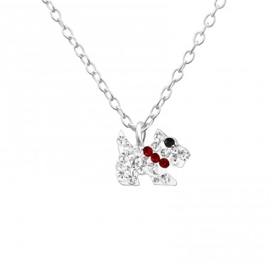 Dog - 925 Sterling Silver Necklaces with silver chains A4S22322