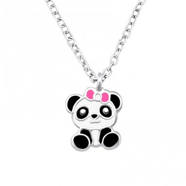 Panda - 925 Sterling Silver Necklaces with silver chains A4S33462