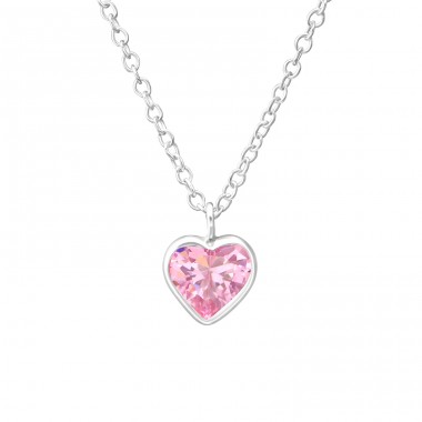 Heart - 925 Sterling Silver Necklaces With Silver Chains A4S35275