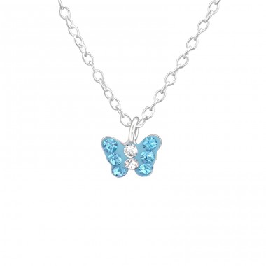 Butterfly - 925 Sterling Silver Necklaces with silver chains A4S37645