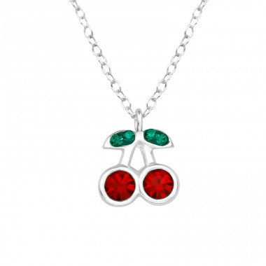 Cherry - 925 Sterling Silver Necklaces with silver chains A4S39446