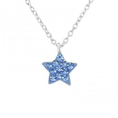 Star - 925 Sterling Silver Necklaces with silver chains A4S39733