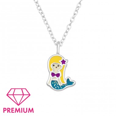 Mermaid - Premium* - 925 Sterling Silver Necklaces With Silver Chains A4S43685