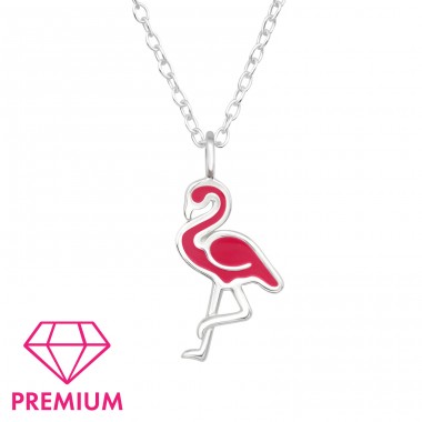 Flamingo - Premium* - Halsketten aus Sterlingsilber 925 mit Kette A4S45823