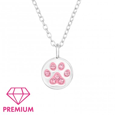 Paw necklace - Premium* - 925 Sterling Silver Necklaces With Silver Chains A4S46427