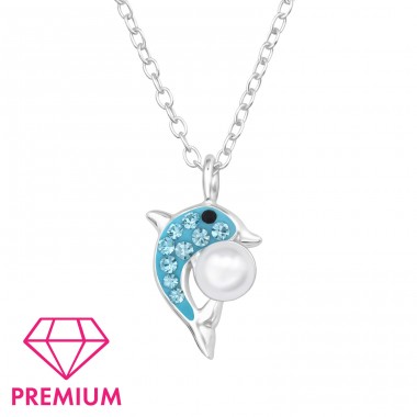 Dolphin - Premium* - 925 Sterling Silver Necklaces With Silver Chains A4S47682