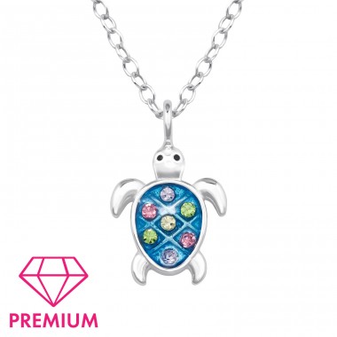 Turtle - Premium* - 925 Sterling Silver Necklaces With Silver Chains A4S48769