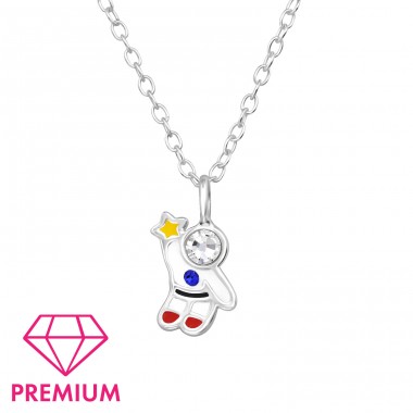 Astronaut - Premium* - 925 Sterling Silver Necklaces With Silver Chains A4S48771