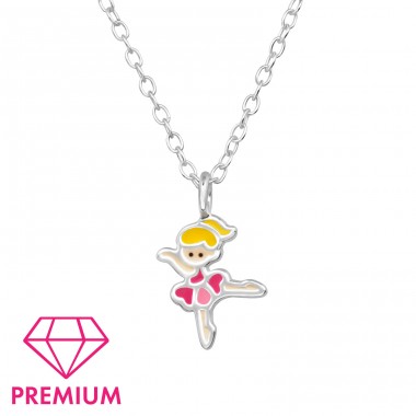 Ballerina - Premium* - 925 Sterling Silver Necklaces With Silver Chains A4S48817