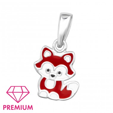 Fox pendant for kids - Premium* - 925 Sterling Silver Pendants For Kids A4S46405