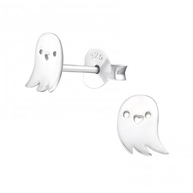 Ghost - 925 Sterling Silver Ear Studs without stones A4S17228