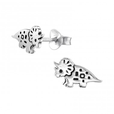 Dinosaur - 925 Sterling Silver Ear Studs without stones A4S36691