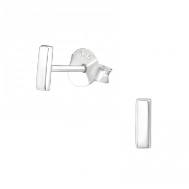 Bar - 925 Sterling Silver Ear Studs for kids A4S38464