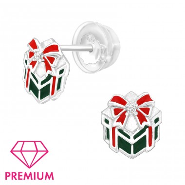 Gifts - Premium - 925 Sterling Silver Ear Studs With Enamel Colors A4S40385