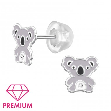 Koala -Premium* - 925 Sterling Silver Premium Children Ear Studs A4S47238