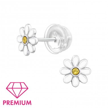 Blume - Premium* - 925Er Silber Premium Kinder Ohrstecker A4S47239