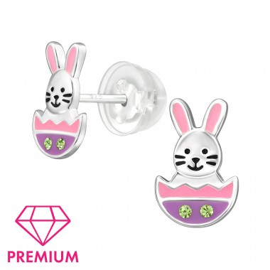 Osterhase - Premium* - 925Er Silber Premium Kinder Ohrstecker A4S48776