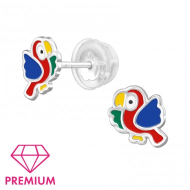 Bird - Premium* - 925 Sterling Silver Premium Children Ear Studs A4S48822