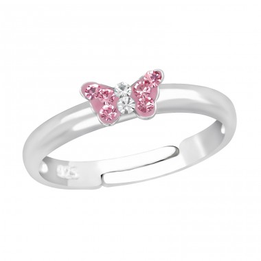 Butterfly - 925 Sterling Silver Rings For Kids A4S23474