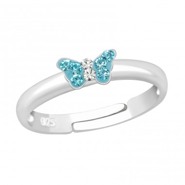 Small Butterfly - 925 Sterling Silver Rings for kids A4S23475