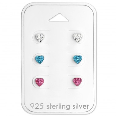 Hearts - 925 Sterling Silver Jewellery Sets For Kids A4S29112