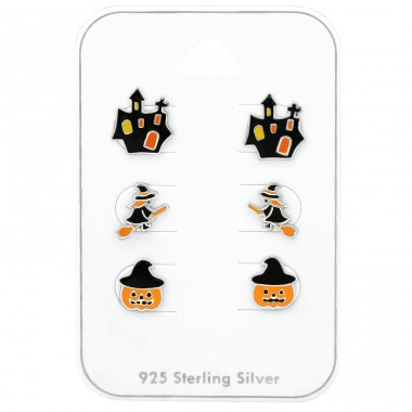 Halloween - 925er Silber Schmuck-Sets für Kinder A4S38716