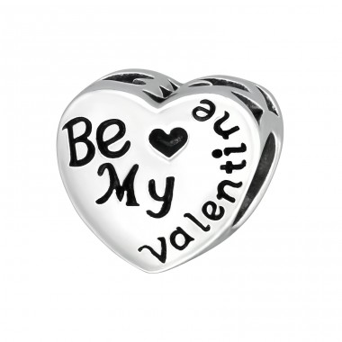 Heart Be My Valentine - 925 Sterling Silver Beads without stones A4S10612