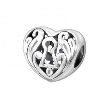 Heart - 925 Sterling Silver Beads without stones A4S11113