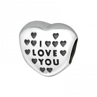 Heart I Love You - 925 Sterling Silver Beads without stones A4S13030