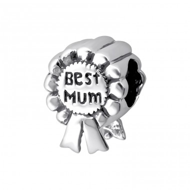 Best Mum Award - 925 Sterling Silver Beads without stones A4S13785