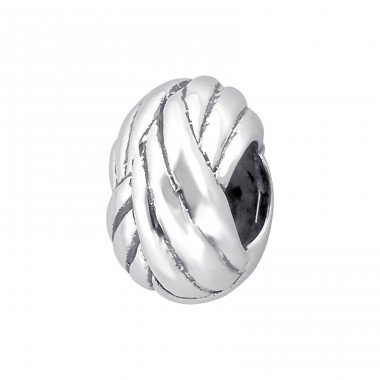 Stripped - 925 Sterling Silver Beads without stones A4S13994