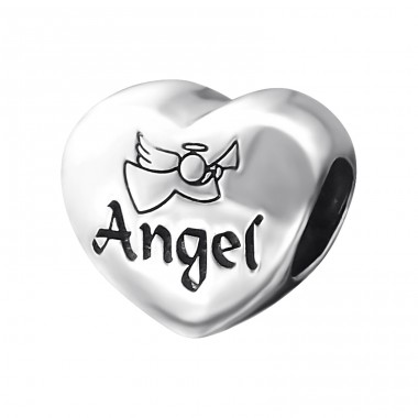 Heart Angel - 925 Sterling Silver Beads without stones A4S15963