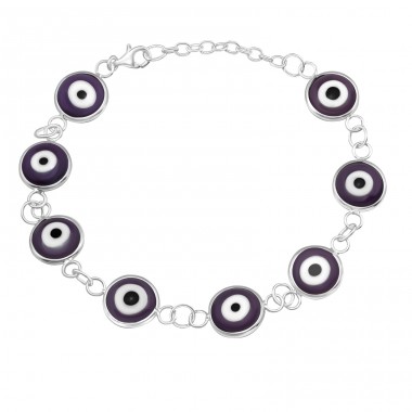 Evil Eye - 925 Sterling Silver Bracelets with silver chain A4S16744