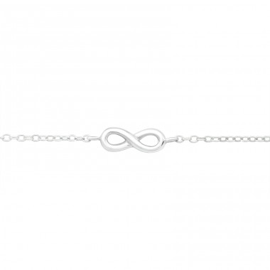 Infinity - 925 Sterling Silver Bracelets with silver chain A4S26276