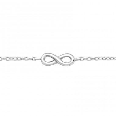 Infinity - 925 Sterling Silver Bracelets with silver chain A4S26276