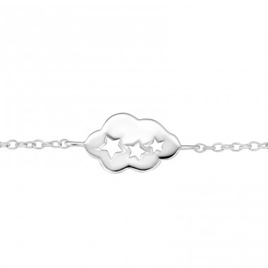 Wolke - 925er Silber Armbänder mit Silberkette A4S31555