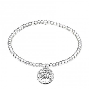 Tree of life - 925 Sterling Silver Bracelets With Silver Chain A4S32452