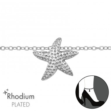 Starfish - 925 Sterling Silver Anklets for foot A4S47480