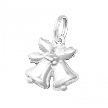 Bell - 925 Sterling Silver Charms with split ring A4S16072