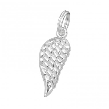 Wing - 925 Sterling Silver Charms with split ring A4S29284