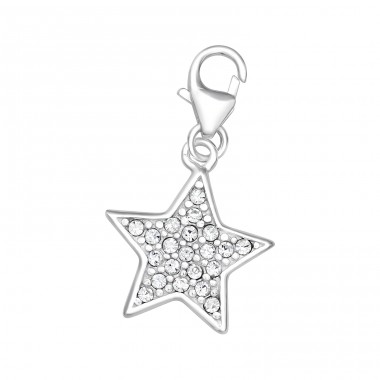 Silver Star - Silber 925 Verschluss Amulette A4S12135