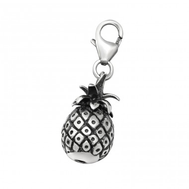 Pineapple - 925 Sterling Silver Charms with lobster clasp A4S28887