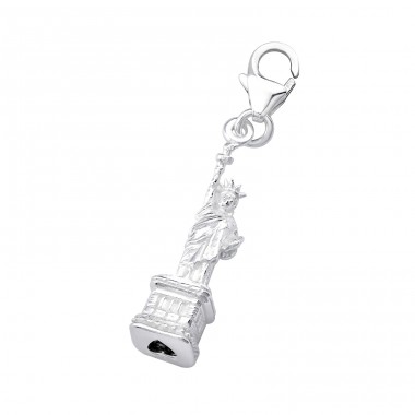 Statue Of Liberty - 925 Sterling Silver Charms with lobster A4S7307