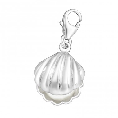 Pearl - 925 Sterling Silver Charms with lobster clasp A4S7315